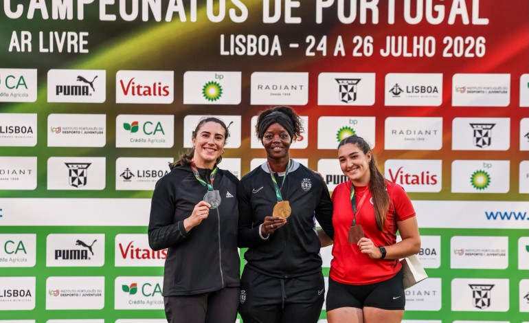 Pódios nos Campeonatos Nacionais de Atletismo