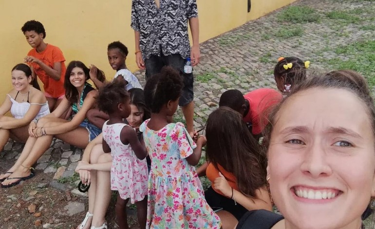 Alexandra Ruivo fez voluntariado em Cabo Verde, em Agosto de 2022