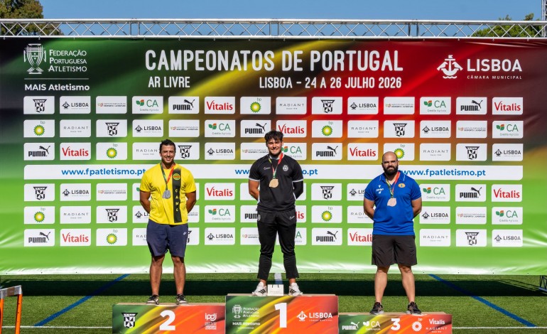 Pódios nos Campeonatos Nacionais de Atletismo