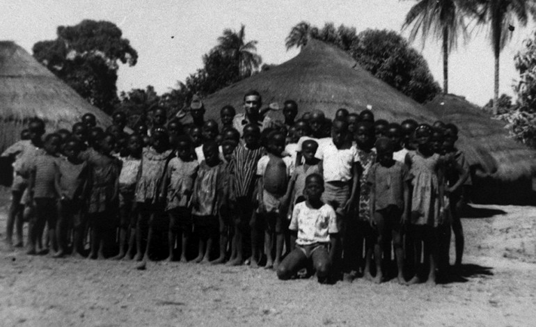 Na Guiné durante o serviço militar
