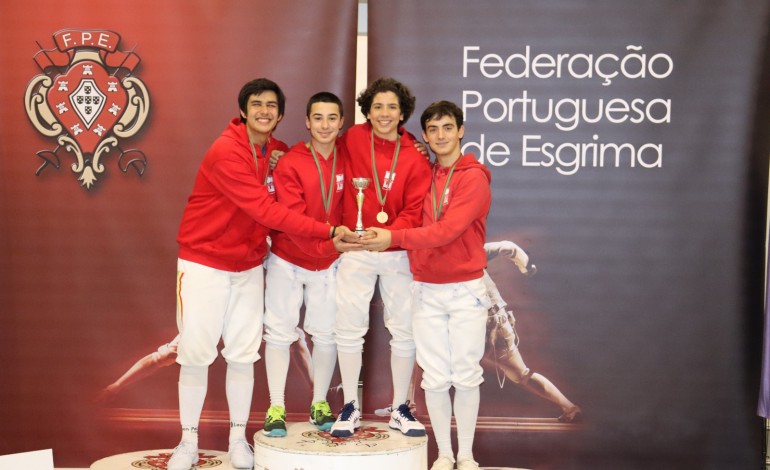 Afonso Costa, Manuel Bispo, Miguel Pereira e Xavier Pinto subiram em conjunto ao pódio