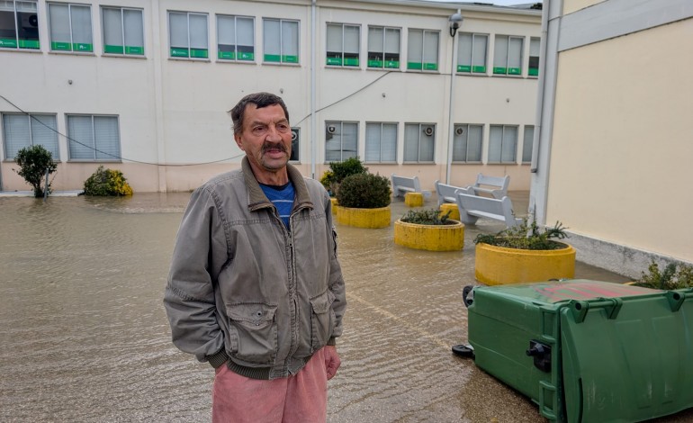 Imagens das inundações em Leiria